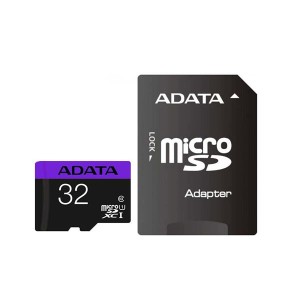 کارت حافظه‌ microSDHC ای دیتا مدل Premier کلاس 10 استاندارد UHS-I U1 سرعت 80MBps ظرفیت 32 گیگابایت به همراه با آداپتور SD