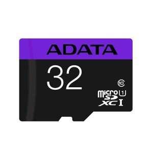 کارت حافظه‌ microSDHC ای دیتا مدل Premier کلاس 10 استاندارد UHS-I U1 سرعت 80MBps ظرفیت 32 گیگابایت به همراه با آداپتور SD