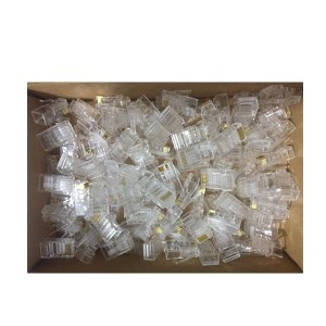 سوکت شبکه CAT6 مدل RJ45 بسته 100 عددی