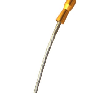 436 کابل 1 متری بدنه فلزی فنری و  کله فلزی