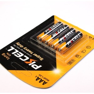 باتری نیم قلمی پیکسل مدل Super Heavy Duty بسته 4 عددی