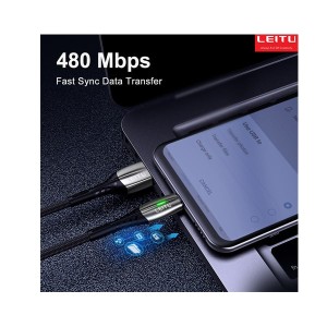 کابل تبدیل USB به MicroUSB لیتو مدل LD-51 طول 1 متر