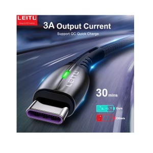 کابل تبدیل USB به USB-C لیتو مدل LD-51 طول 1 متر