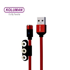 کابل تبدیل USB به لایتنینگ  MicroUSB  USB-C کلومن مدل K - M60 طول 1 متر