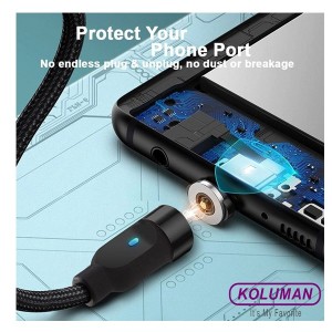 کابل تبدیل USB به لایتنینگ  MicroUSB  USB-C کلومن مدل K - M60 طول 1 متر