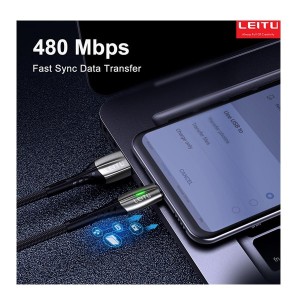 کابل تبدیل USB به لایتنینگ لیتو مدل LD-51 طول 1 متر