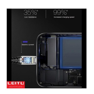 کابل تبدیل USB به لایتنینگ لیتو مدل LD-51 طول 1 متر