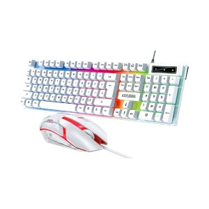 کیبورد و ماوس گیمینگ با سیم کاکو مدل KAKU KSC-734