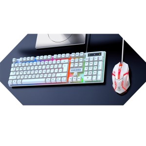 کیبورد و ماوس گیمینگ با سیم کاکو مدل KAKU KSC-734