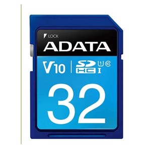 کارت حافظه‌ SDXC ای دیتا مدل Premier V10 کلاس 10 استاندارد UHS-I U1 سرعت 100MBps ظرفیت 32 گیگابایت