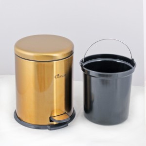 سطل زباله استیل 5 لیتری آرام بند 479