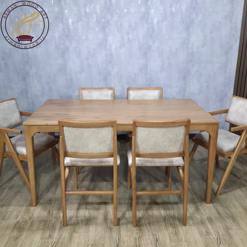 میز ناهار خوری مستطیل مدل نوین