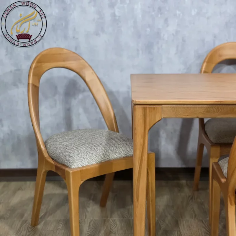 میز ناهار خوری 4 نفره مدل نوین با صندلی میلاد 1612