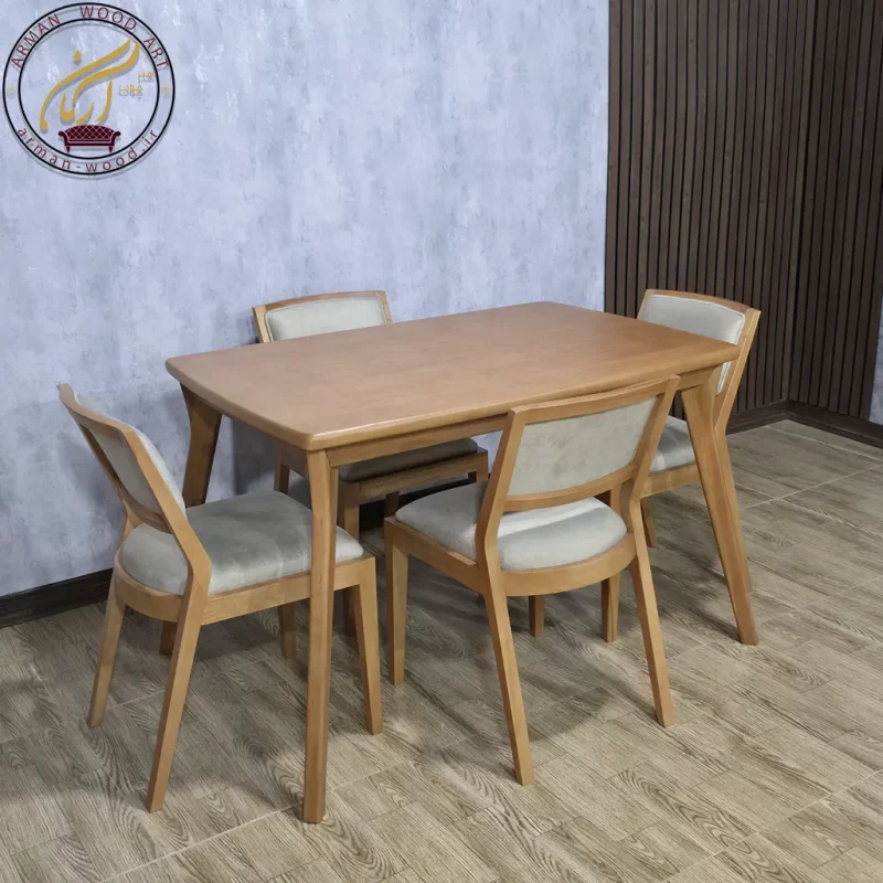 ست ناهار خوری 4 نفره مانلیا و میز تفنگی کد1613