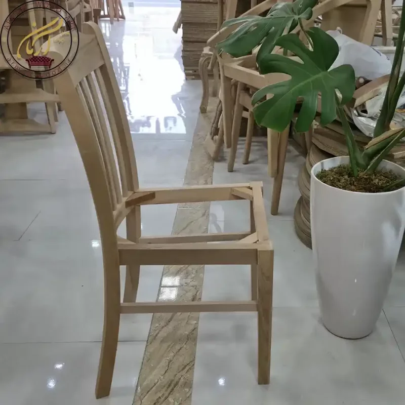 صندلی خام چوبی مدل اوربیتال راش کد 185