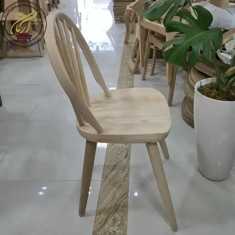 صندلی خام چوبی رستا - کد 1627