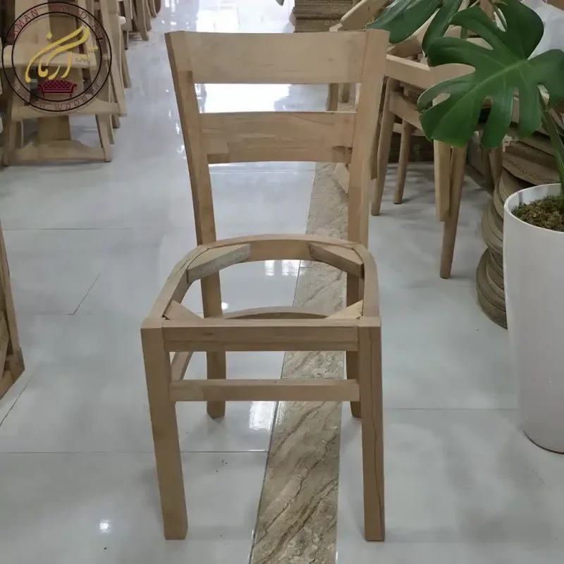 صندلی خام چوبی مهسا - کد 115