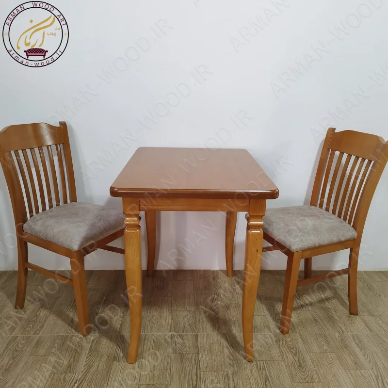 میز خاطره چوبی مربع -1556