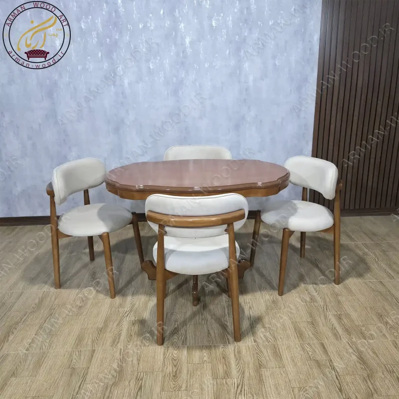 میز غذاخوری ۴ نفره نوبل- 1672