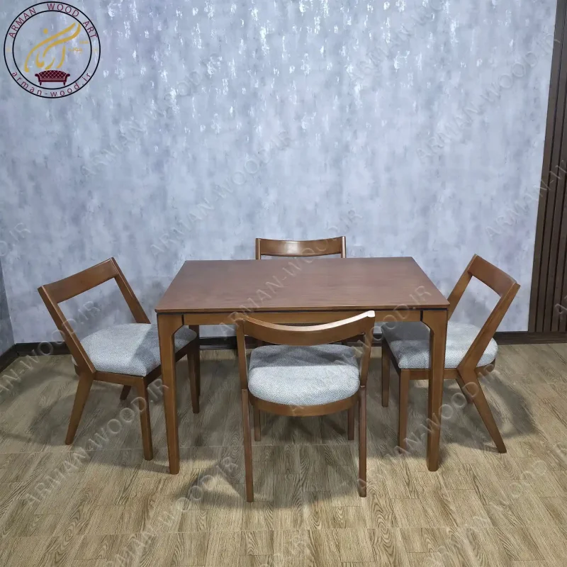 میز غذاخوری 4 نفره نوین با صندلی دیاموند - 1673