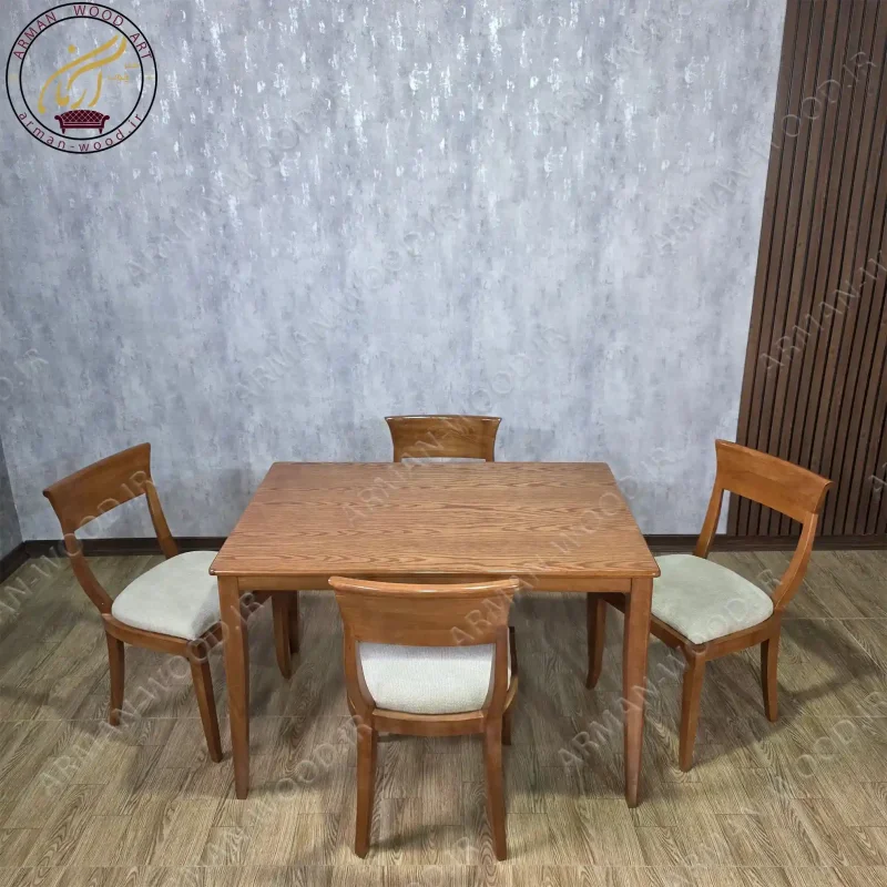 میز غذاخوری 4 نفره مدل ملیتا و فیلون -1673
