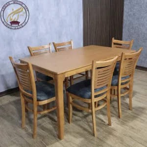 میز ناهارخوری 6 نفره مدل دیپلمات با صندلی چینی