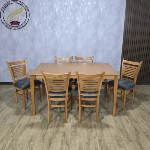 میز ناهارخوری 6 نفره مدل دیپلمات با صندلی چینی