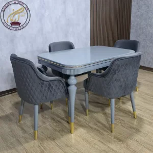 میز ناهارخوری چوبی ۶ نفره مدل جیکا