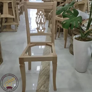 صندلی خام چوبی ناهید - کد 102