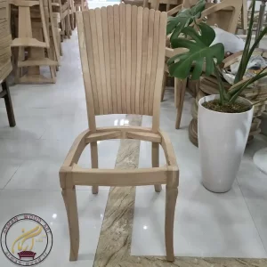 صندلی خام چوبی مدل صدفی آبشاری