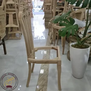 صندلی منبتی مدل ملکه راش خام کد 198