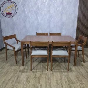 ناهار خوری ۶ نفره صندلی سیترین و میز نوین