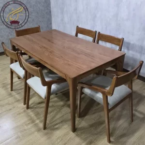 ناهار خوری ۶ نفره صندلی سیترین و میز نوین - کد 1644