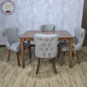 میز ناهار خوری 4 نفره صندلی چستر و میز دیپلمات