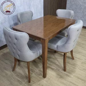 میز ناهار خوری 4 نفره چستر و میز دیپلمات - کد1647