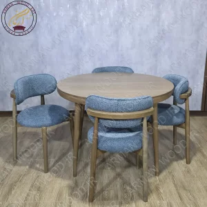 میز ناهارخوری ۴نفره گرد مدل نوبل و کیهان پلاس - کد1648