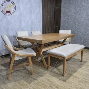 میز ناهار خوری مینیمال ۶ نفره