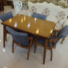 میز لوله ای با صندلی پیچک راش کد 1519