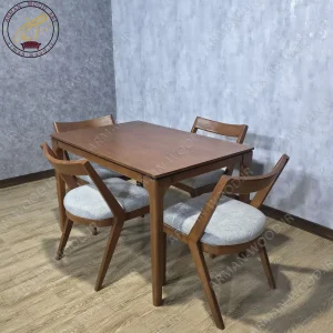 میز ناهارخوری 4 نفره تمام چوب راش مدل نوین