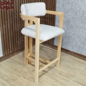 صندلی کانتر چوبی مدل الیزه