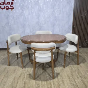 خرید میزناهارخوری 4نفره ایتالیایی با صندلی نوبل