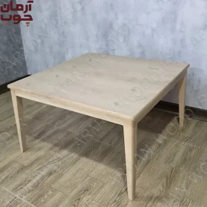 میز جلومبلی خام چوب راش مدل ملیتا