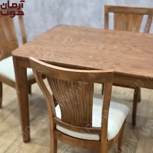 میز ناهارخوری 4 نفره چوبی مدل مارال و پیکاسو