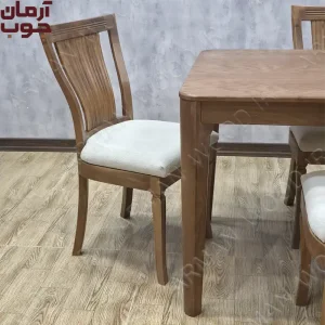 میز ناهارخوری 4 نفره چوبی مدل مارال و پیکاسو