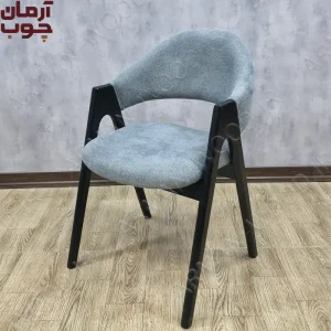 صندلی ناهار خوری چوب راش مدل نیلیا مشکی مات