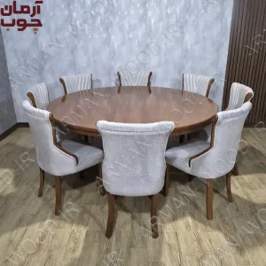 خرید میز ناهار خوری ۸ نفره چوبی ایفل