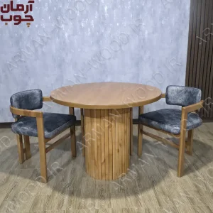 میز ناهارخوری 4 نفره چوب راش مدل اچ (ونوس)