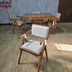 میز ناهارخوری چوب راش 4 نفره سپهر و برج