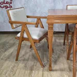 میز ناهارخوری چوب راش 4 نفره سپهر و برج