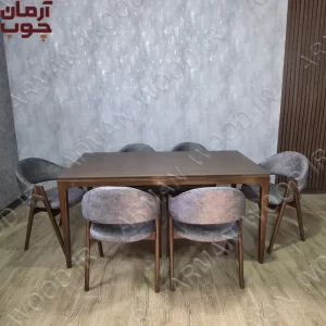 میز ناهارخوری 6 نفره چوبی نیلیا